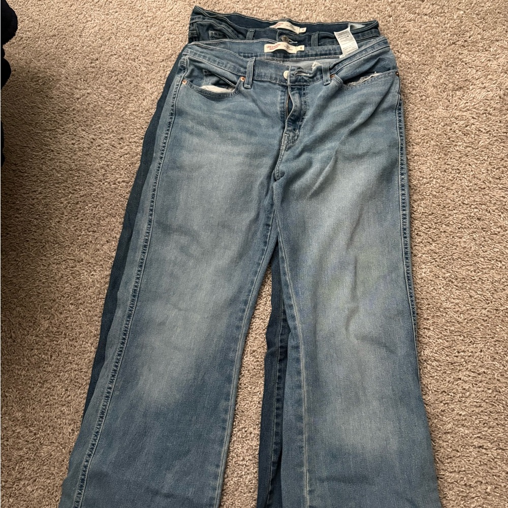 Levi's Light Blue Flare Jeans - Pair of Two